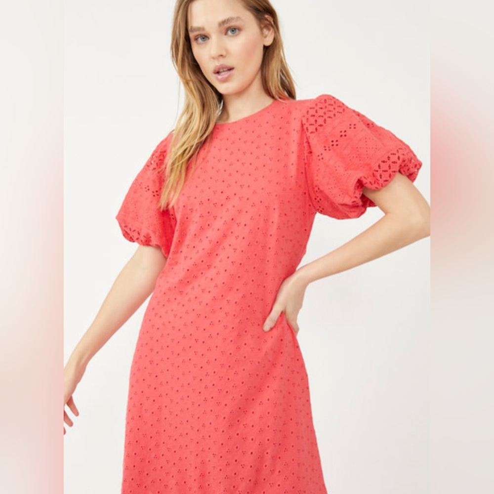 NWT- Free People Apricot Rose Mini Dress size medium
